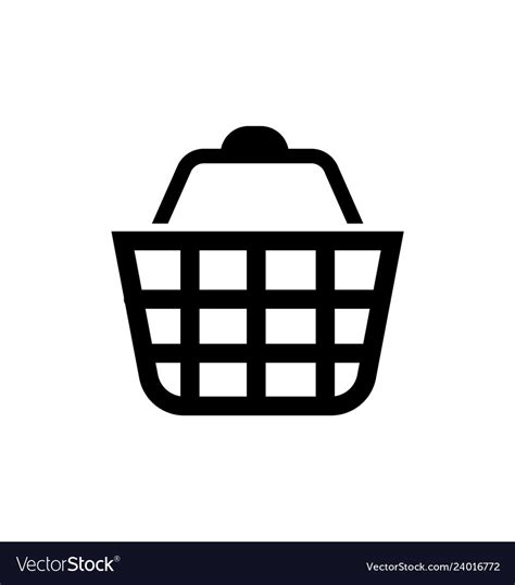 Shopping basket cart icon Royalty Free Vector Image