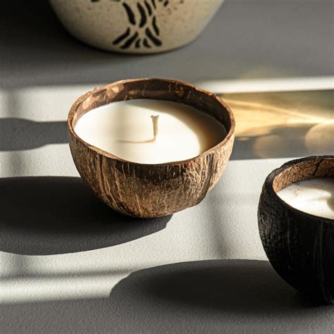 Coconut Shell Candles - Etsy