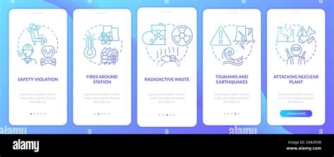 Nuclear accident causes blue gradient mobile app screen Stock Vector Image & Art - Alamy