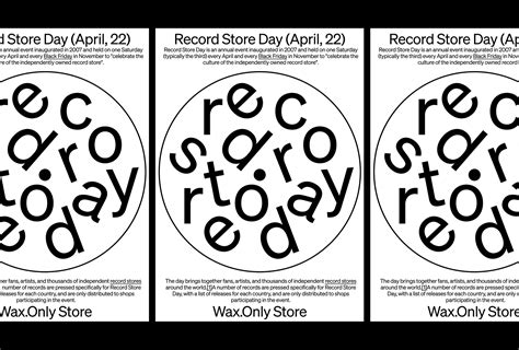 Record Store Day on Behance