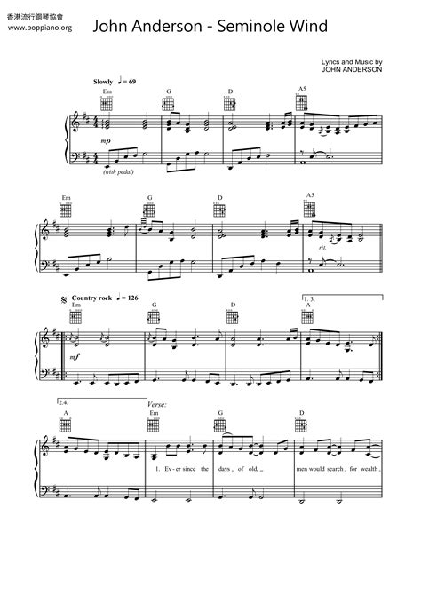 John Anderson-Seminole Wind Sheet Music pdf, - Free Score Download ★