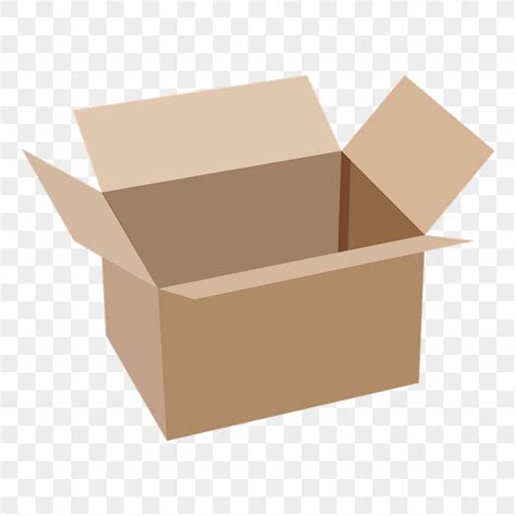 Free Clipart Cardboard Box