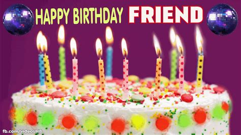 Happy Birthday FRIEND images gif