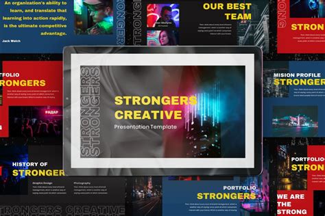 Strongers Creative Google Slides Template | Presentation Template 75189