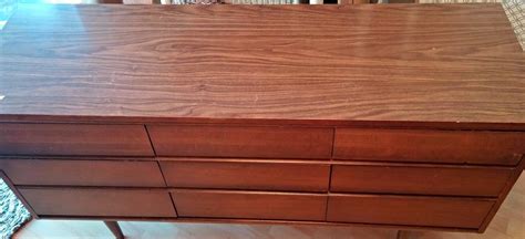 Mid-Century Modern Lowboy Dresser Makeover - Little Vintage Cottage