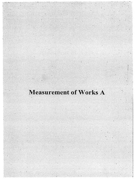 Measurement of Work A | PDF