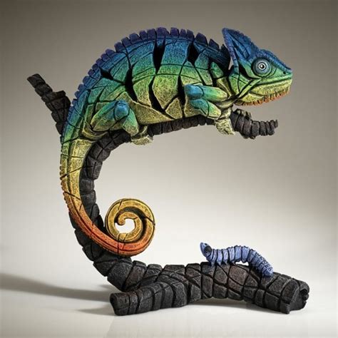 Edge Sculpture Chameleon - Rainbow Blue - Artists from Generation ...