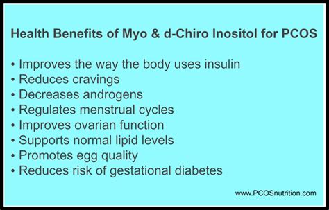 Combination of Myo-inositol and D-chiro-inositol: A First-Line Treatment for PCOS - PCOS ...