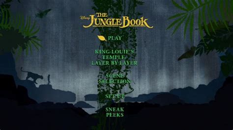 The Jungle Book (2016) - DVD Movie Menus