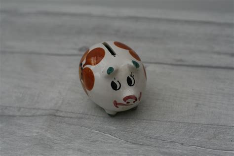 Tiny Pig Money Box Piggy Bank Money Bank Kitsch Retro | Etsy | Money ...