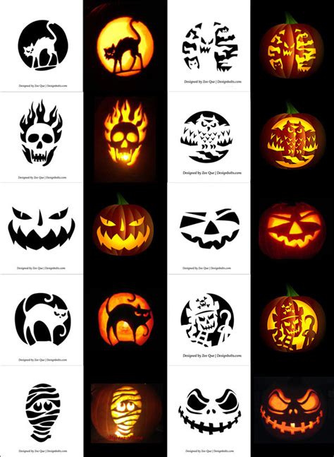 Easy Pumpkin Carving Printables