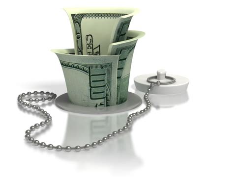 Money Down The Drain | Great PowerPoint ClipArt for Presentations ...