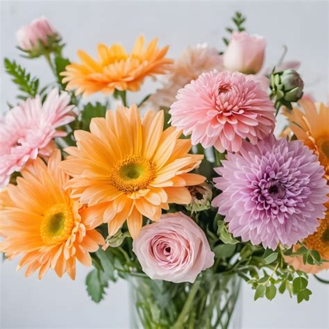 Bouquet Of Gerbera Flowers Blossoms Free Stock Photo - Public Domain ...