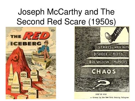 PPT - Joseph McCarthy and The Second Red Scare (1950s) PowerPoint ...