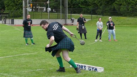 2017 BC Scottish Festival and Highland Games - Hammer throw - YouTube