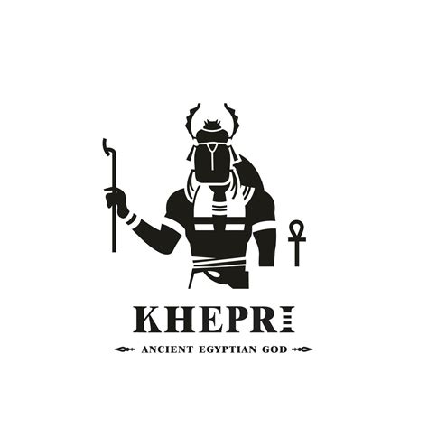 Ancient egyptian god khepri silhouette, middle east god Logo 40280967 Vector Art at Vecteezy