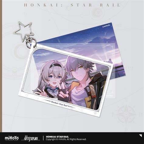 Firefly & Caelus Male Trailblazer Acrylic Photo Card Key Chain - Honkai: Star Rail (12x7cm ...