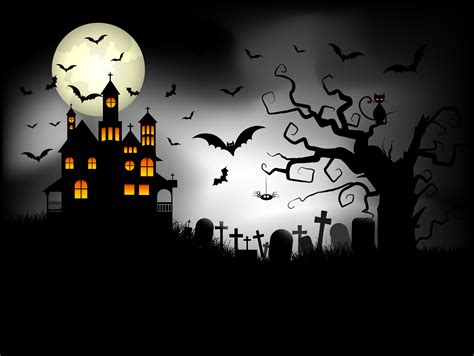 Spooky Halloween background 237151 Vector Art at Vecteezy