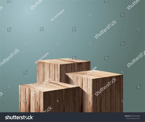 Vector Wood Podium Presentation Mock Wooden Stock Vector (Royalty Free) 1990516067 | Shutterstock