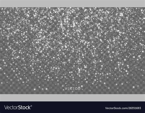 Snow fall snowflakes overlay background christmas Vector Image