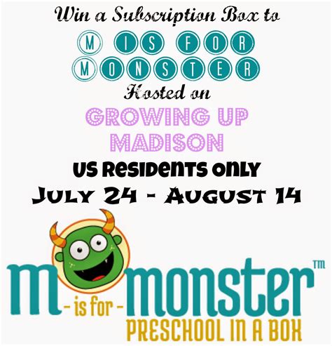 M is for Monster July Subscription Box - Review & Giveaway - AnnMarie John