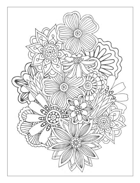 Beautiful Flowers Detailed Floral Designs Coloring Book - preview | Abstract coloring pages ...