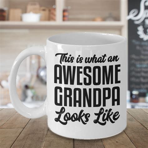 Awesome Grandpa Mug Funny Quotes Mugs Coffee Mugs For Grand | Etsy