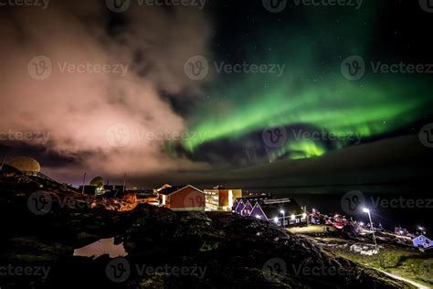 Greenland northern lights 18835632 Stock Photo at Vecteezy