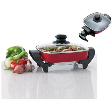 Frying Pans | Kitchen Maxim Mini Multifunction Fry Pan Thermostat Control Non-Stick Coating ...