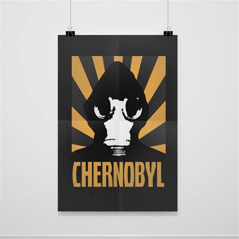 Chernobyl The Gas Mask Poster | Gas mask, Chernobyl, Custom posters