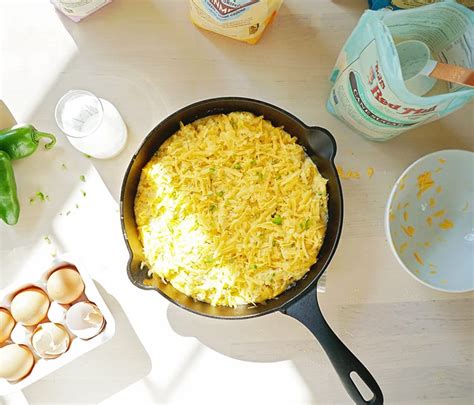 Cast Iron Skillet Jalapeño Cheddar Cornbread Recipe - Shrimp Salad Circus