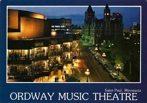 Vintage Saint Paul Minnesota Postcard - The Ordway Music Theatre, Copyright By The Cartwheel ...