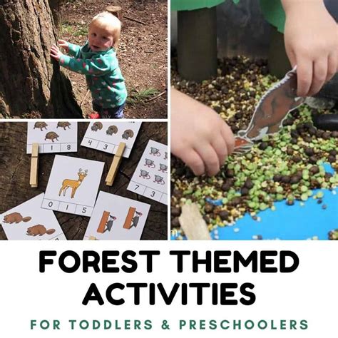 Forest Themed Activities for Toddlers and Preschoolers