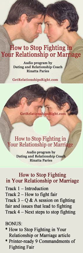 How to Stop Fighting in Your Relationship or Marriage