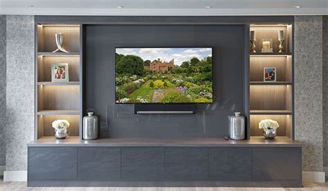 25 Flat Screen Tv Kitchen Bespoke entertainment rooms and TV units by The Wood Works | Дом ...