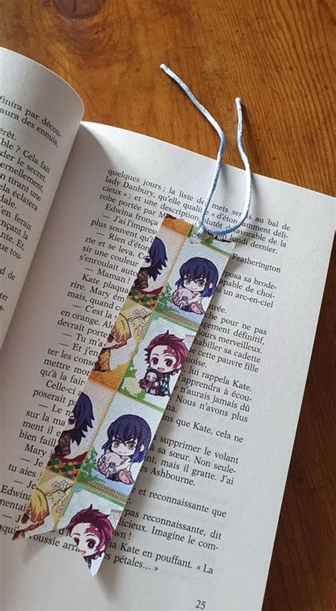 Demon slayer chibi bookmark on Storenvy