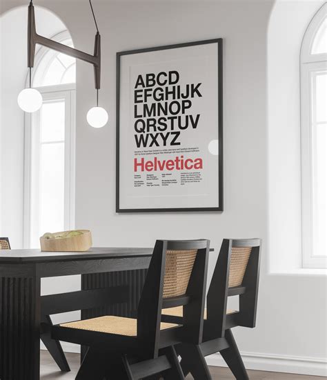 Helvetica Font Poster Helvetica Typeface Poster. Typographic - Etsy