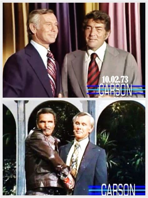 1970s Tonight Show - Top: 1973, Dean Martin Surprises Johnny Carson. Bottom: 1974, Burt Reynolds ...