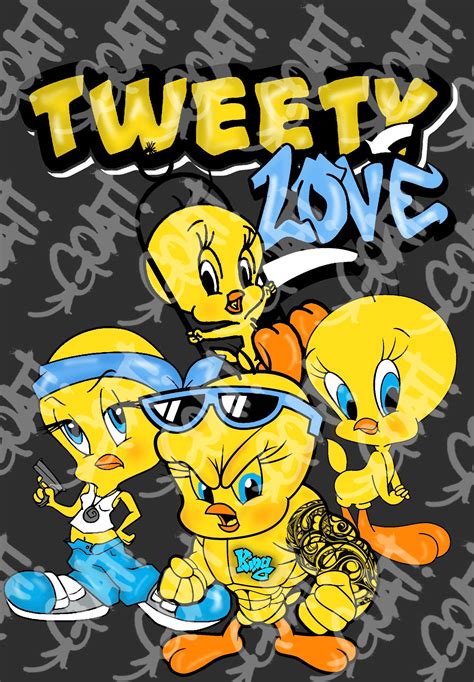 How To Draw Gangster Tweety Bird