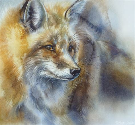 Fox. Watercolor. on Behance