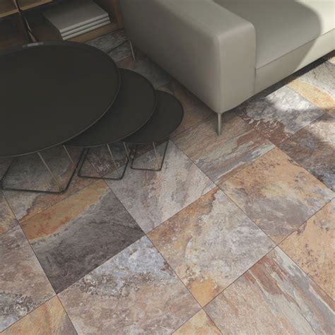 Multi-Coloured Indian Slate Effect Tiles Multi-Coloured Indian Slate ...