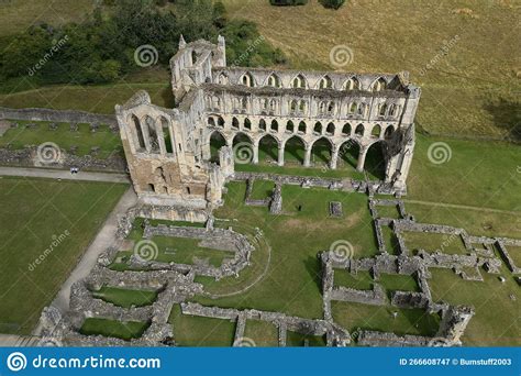 Aerial View of Rievaulx Abbey. North Yorkshire Editorial Photography - Image of social, culture ...