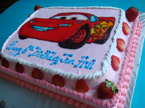 Yummy Baking: Lightning Mcqueen Birthday Cake (D1)