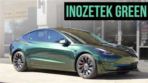 This Is My Favorite Green Tesla Model 3 Wrap (Inozetek) - YouTube