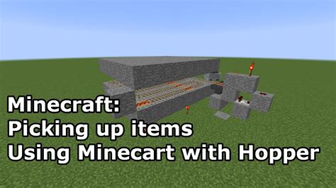 Craft Minecart Hopper