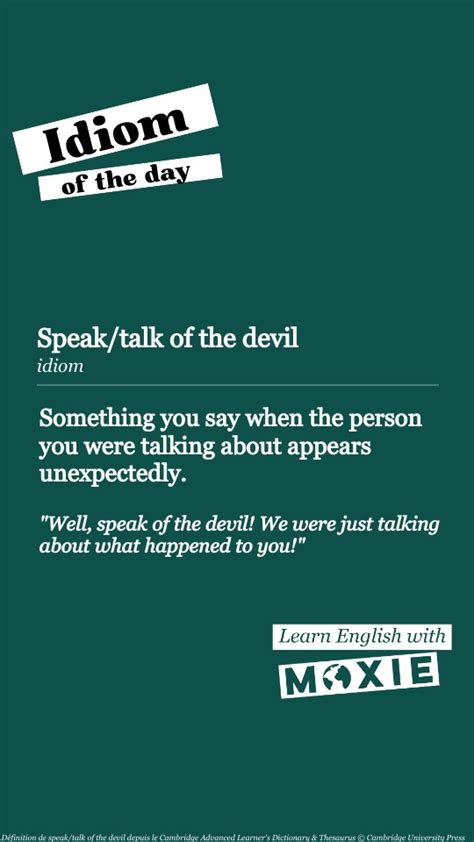 Idiom 22_speak of the devil