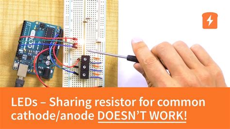 Single resistor for a common anode or common cathode RGB LED? | Basic ...