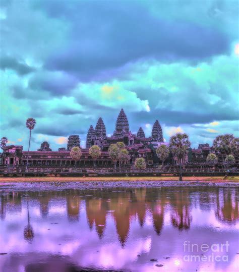 Digital Art Cambodia Angkor Wat Photograph by Chuck Kuhn - Fine Art America