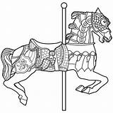 Easy Carousel Coloring Page  Free Printable Pages For Kids sketch template