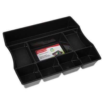 Rubbermaid Desk Drawer Organizer Tray, Black Plastic | #MDRMDOT9B ...